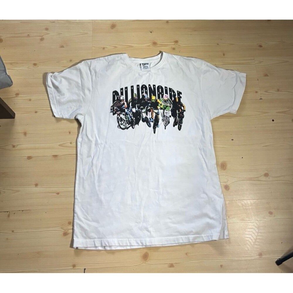 Billionaire Boys Club Shirt Mens Size XL White Motocross Racing Dirt Astronaut